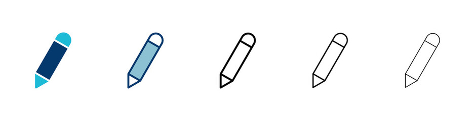 Pencil icon vector isolated on white background. Pencil vector icon
