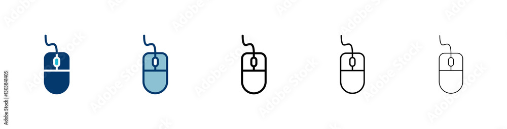 Aufkleber computer mouse icon vector isolated on white background. computer mouse vector icon