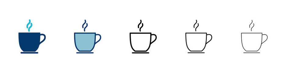 coffee cup icon vector isolated on white background. Coffee cup icon. Coffee vector icon. Tea