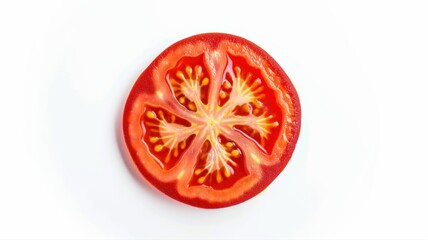 Fresh tomatoes on a white background