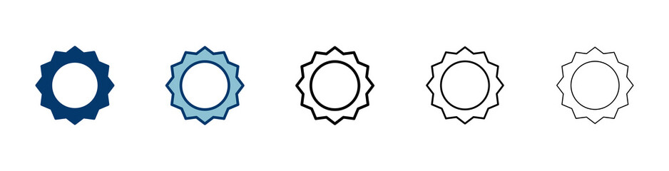 Badge icon vector isolated on white background. Awards icon. Achieve. Stamp