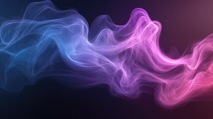 Obraz premium Abstract swirling smoke, vibrant colors, dark background, visual art, design element