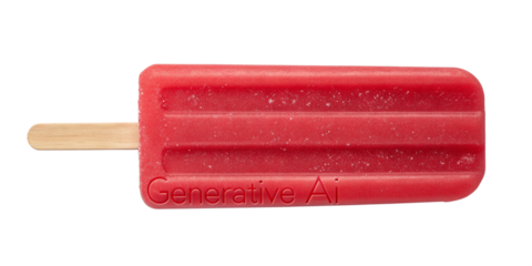 "Realistic Red Popsicle Ice Cream Isolated on Transparent Background – High-Quality Generative AI Image"
 "Delicious Red Popsicle Ice Cream Stick – Isolated PNG, Transparent Background, Genera