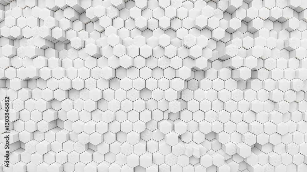 Poster building design inspiration white hexagonal patterns modern architecture abstract art minimalist env