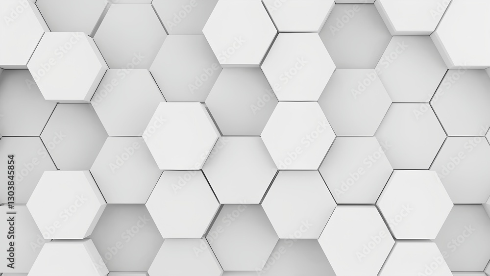 Poster geometric hexagonal patterns showcase modern design digital art minimalist environment top-down view