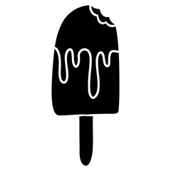 popsicle ice cream isolated icon vector