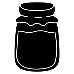 jar of jam isolated icon vector