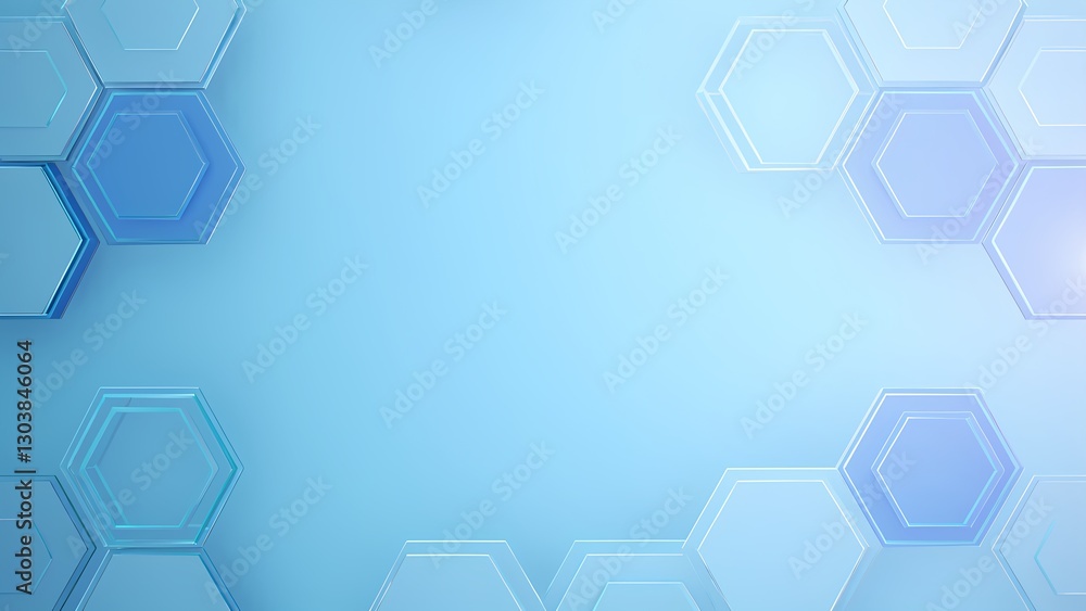 Poster dynamic geometric patterns in blue background digital design abstract art modern aesthetic studio vi