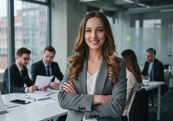 Fototapeta premium portrait of a businesswoman