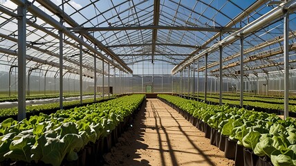 plants in a greenhouse