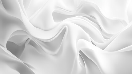 Obraz premium Gentle Wavy Lines on Minimalist Soft Background for Elegant Designs