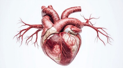 Human Heart Anatomy  Detailed 3D Medical Illustration