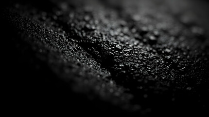  Close-up of a dark, textured surface with a granular appearance, showing subtle highlights and shadows.