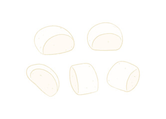 Golden yellow steamed buns, mantou