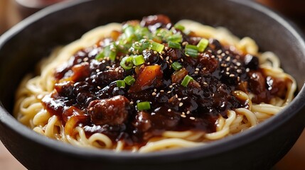 Delicious Jajangmyeon Noodles