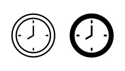 Clock icon vector. Time sign and symbol. watch icon