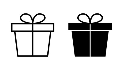 Gift icon vector. gift sign and symbol. birthday gift