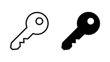 Key icon vector. Key sign and symbol.