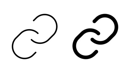 Link icon vector. Hyperlink chain sign and symbol
