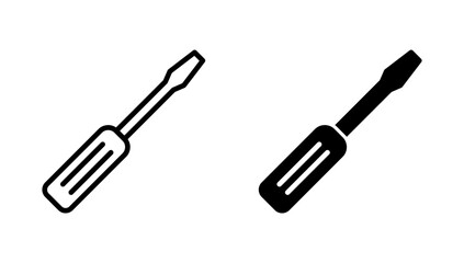 Screwdriver icon vector.tools sign and symbol