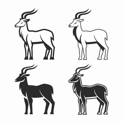 Naklejka premium set of wild animals vector