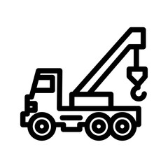 crane and truck