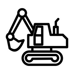 excavator and truck