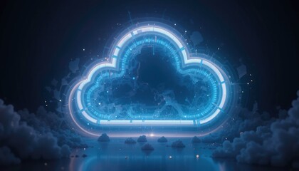 Futuristic Cloud Computing Portal - Futuristic technology