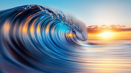 Ocean wave sunset sunrise coastal landscape photography