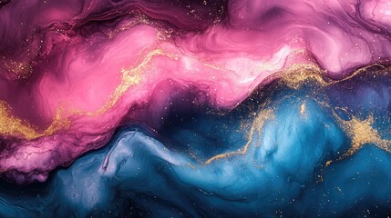 Fototapeta premium Abstract Fluid Art Colorful Marble Texture