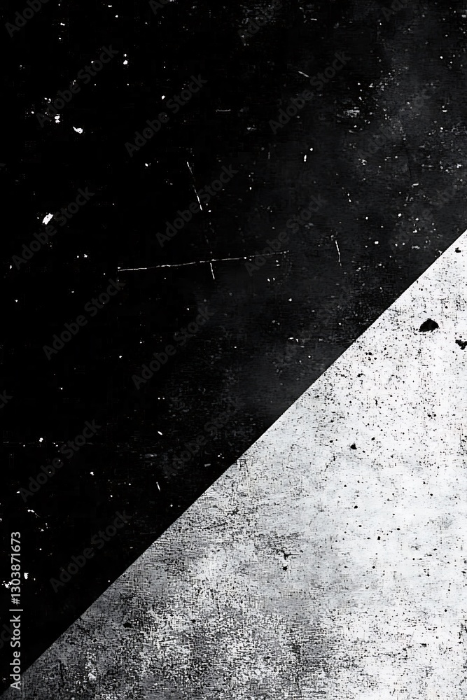 Poster abstract monochrome diagonal split texture overlay gritty surface effect