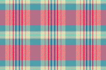 France tartan texture check, printout pattern background seamless. Strip fabric plaid textile vector in light and bright colors.
