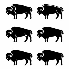 Obraz premium bull-silhouette-vector