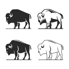 Fototapeta premium bull-silhouette-vector