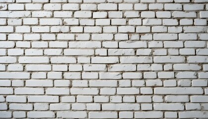 Fototapeta premium Vintage White Painted Brick Wall Background for Rustic and Timeless Aesthetic Appeal