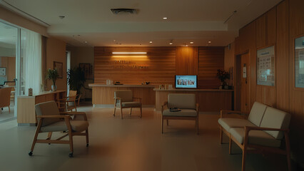 Fototapeta premium Luxury-Inspired Hospital Lobby Design