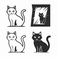 Fototapeta premium cat vector