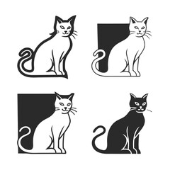 Obraz premium cat--silhouette-image-- (51).eps