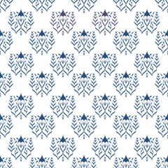 Ikat oriental seamless pattern vector illustration design for fashion, fabric, texture, wallpaper, clothing, wrapping, decoration and all prints