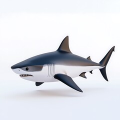 Great White Shark 3D Render  Ocean Predator  Marine Life
