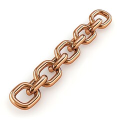 Obraz premium Gold Chain Links Interconnected Connection Teamwork Strength