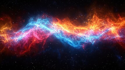 Fototapeta premium Abstract cosmic energy flow in space