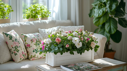 flower, flowers, interior, vase, table, decoration, window, room, bouquet, wedding, home, spring, decor, house, plant, garden, living, design, nature, pink, rose, arrangement, glass, roses, beauty