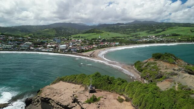 sainte marie, tombolo island, martinique, antilles