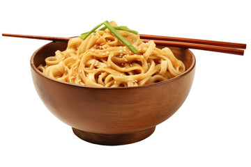  A tempting bowl of noodles on transparent background