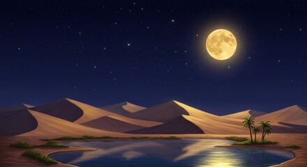 Ramadan and Eid al-Fitr Background with Mosque, Dates, Lanterns, and Traditional Food - Perfect for Islamic Festivals, Greeting Cards, and Social Media Posts