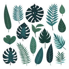 Tropical Leaves Collection: Vector Botanical Illustration