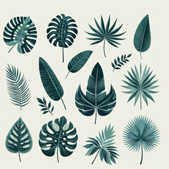 Tropical Leaf Collection - Botanical Vector Illustration