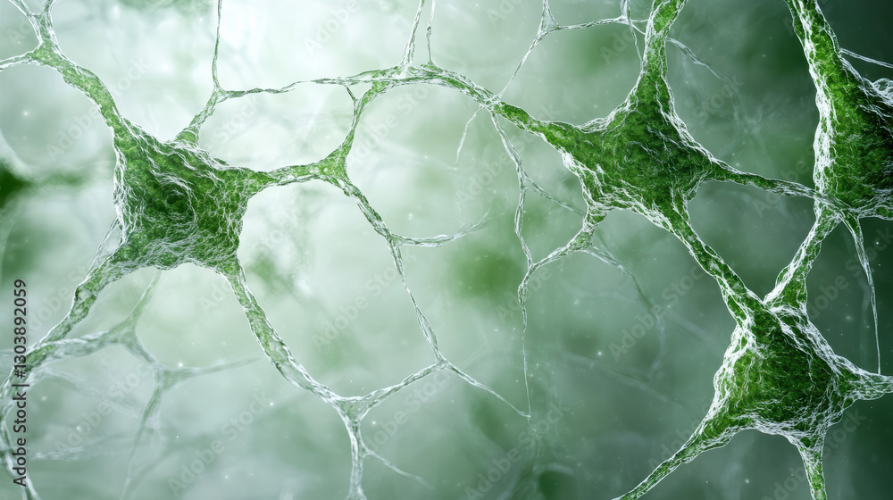 Poster close up of organic cell structures showcasing intricate details and textures