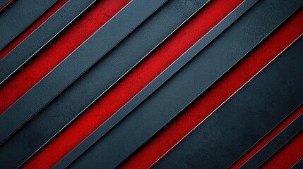 Obraz premium Abstract Red and Dark Gray Diagonal Stripes Background Texture